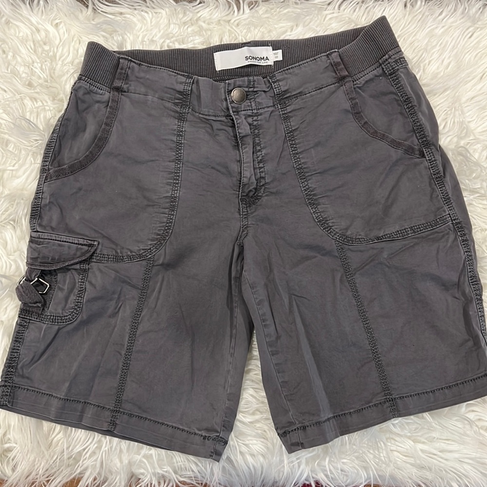 Sonoma Grey Cargo Shorts - Size 10